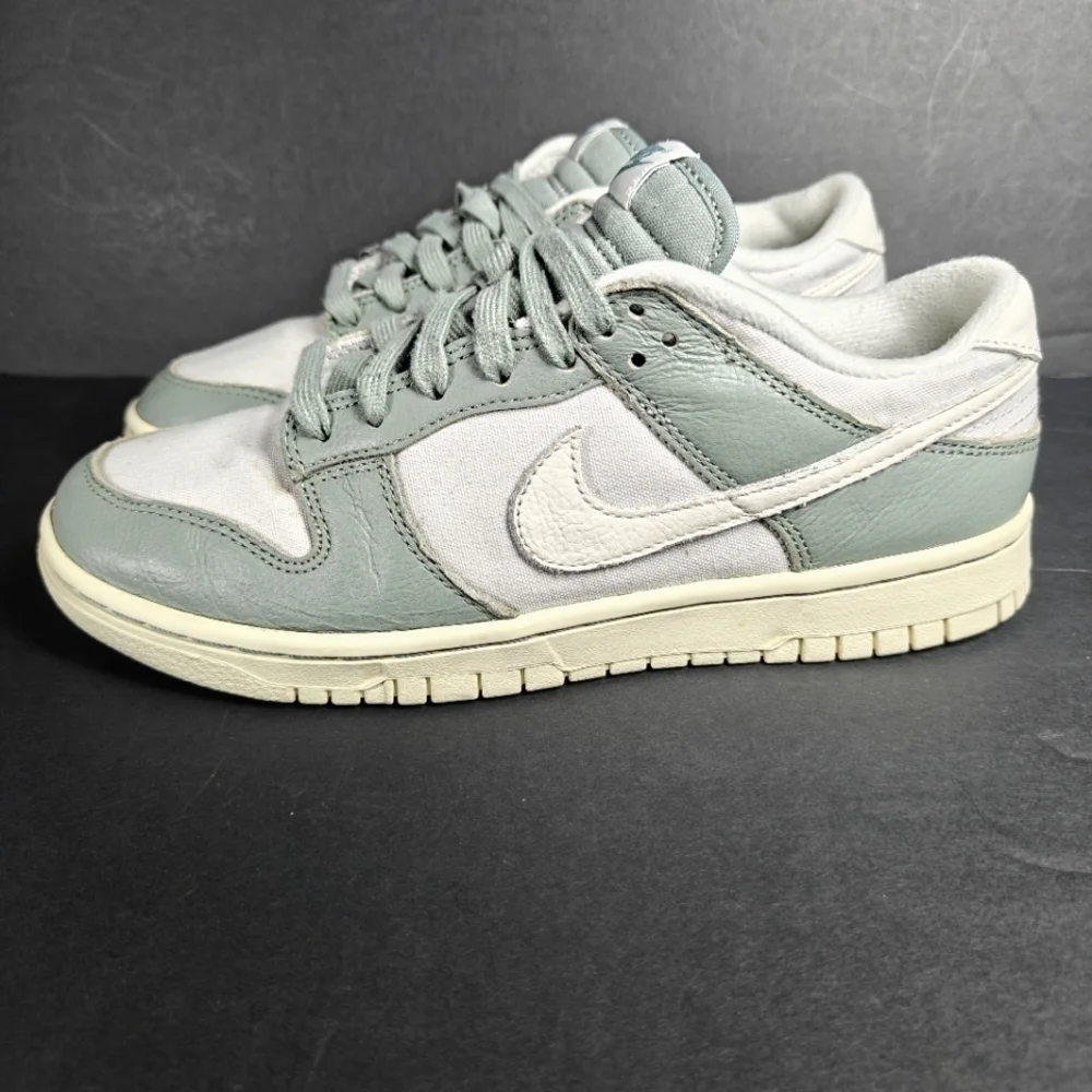 Nike Dunk Low PRM Mica Retro Green Sage Ivory White Shoes Men's Sneakers Size 8
